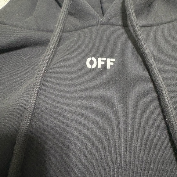 Off-White Black and White Striped Hoodie - Picture 4 of 16